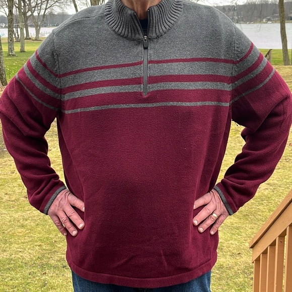 Eddie Bauer 1/4 zip cotton sweater 3XL - Picture 2 of 6